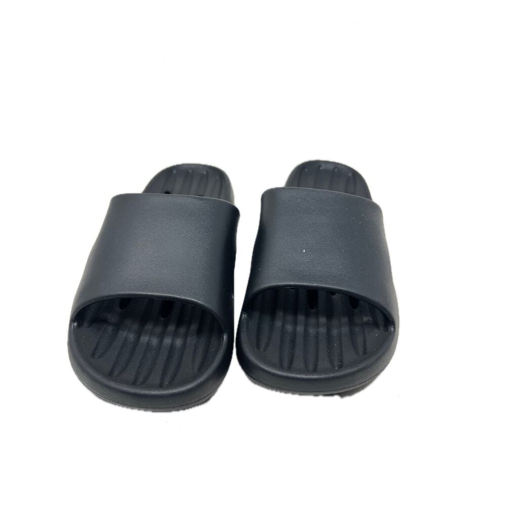 Walmart Black Slides Shower Shoes Mens 10